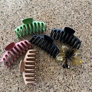 Colorful Hair Claw Clips Set for Kids